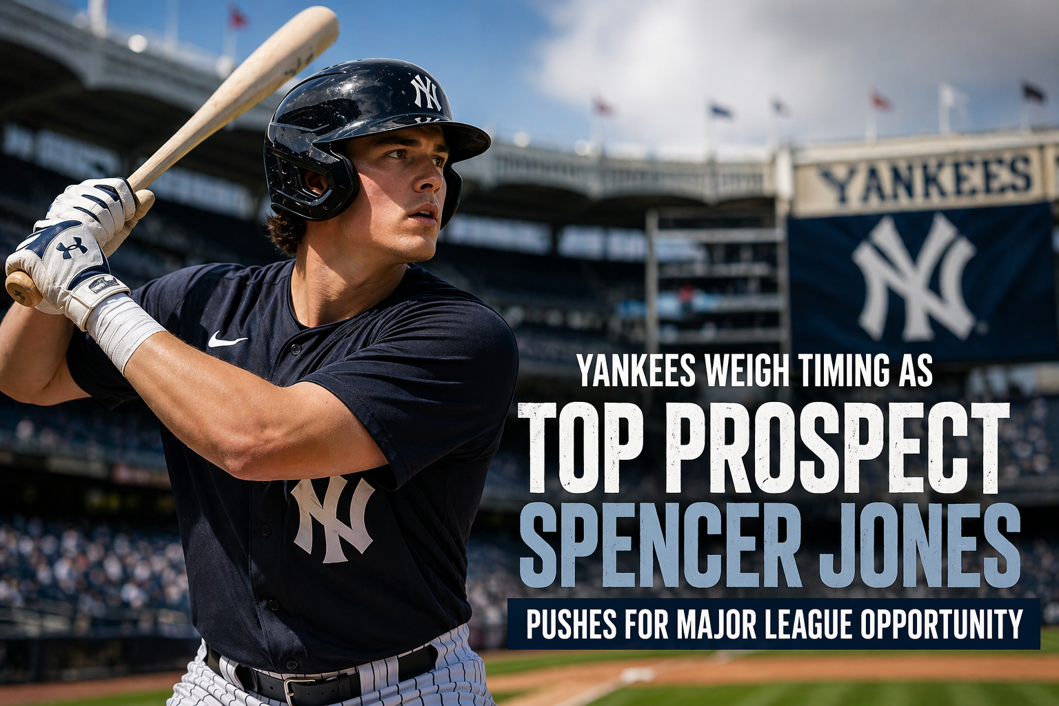 Yankees Weigh Timing as Top Prospect Spencer Jones Pushes for Major League Opportunity