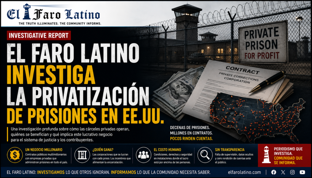 El Faro Latino investiga la privatización de prisiones en EE.UU.