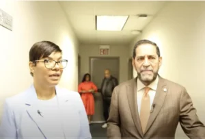 Face to Face, Indira Báez with Dominican Consul in New York, Eligio Jáquez