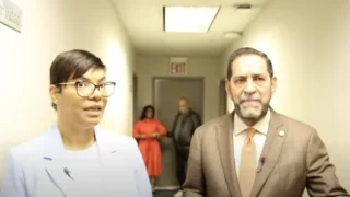 Face to Face, Indira Báez with Dominican Consul in New York, Eligio Jáquez