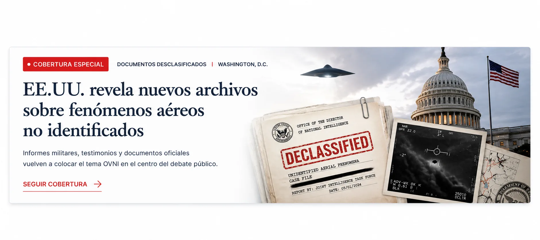 EE.UU. revela nuevos archivos sobre fenómenos aéreos no identificados