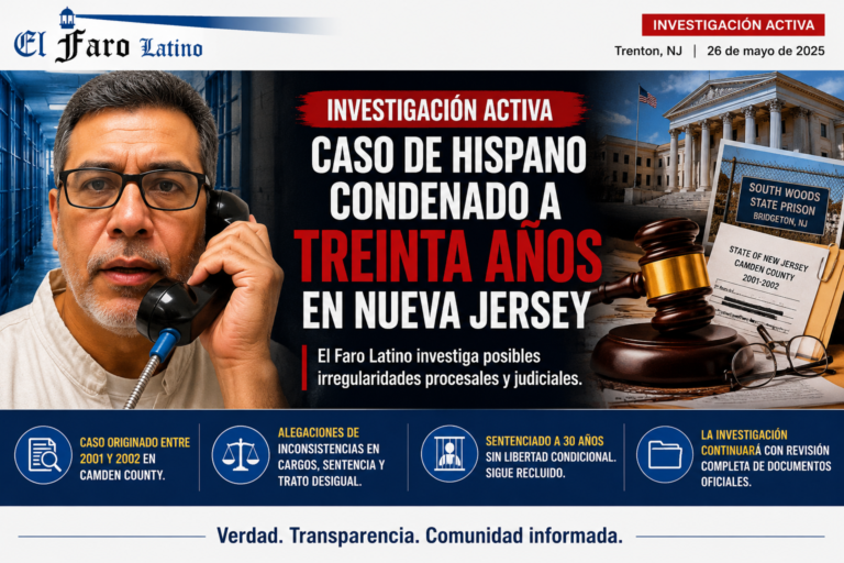 El Faro Latino examina caso de hispano Audberto Egipciaco condenado a treinta años en Nueva Jersey