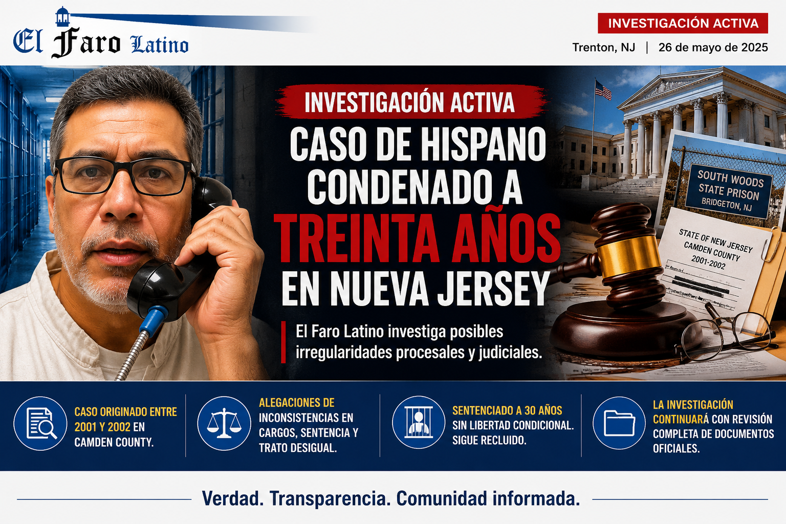 El Faro Latino investiga caso criminal de Audberto Egipciaco en Nueva Jersey