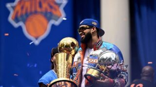 Karl-Anthony Towns lleva la bandera dominicana a la cima de la NBA en multitudinario desfile