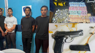 Policía apresa cuatro presuntos asaltantes de joyería y recupera dinero, joyas y un arma
