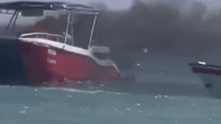 Explosión e incendio en embarcación deja al menos 18 heridos frente a la Isla Saona