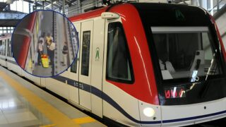 Persona ingresa a las vías del Metro de Santo Domingo cuando un tren entraba a la estación