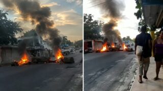 Protestan en Monte Plata por apagones de hasta tres días consecutivos