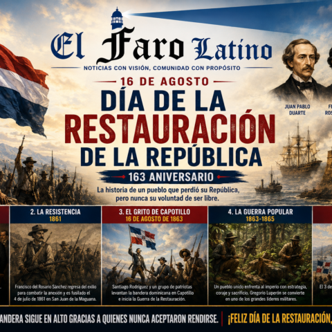 El Faro Latino felicita al pueblo dominicano al conmemorarse el 163 aniversario de la Restauración de la República