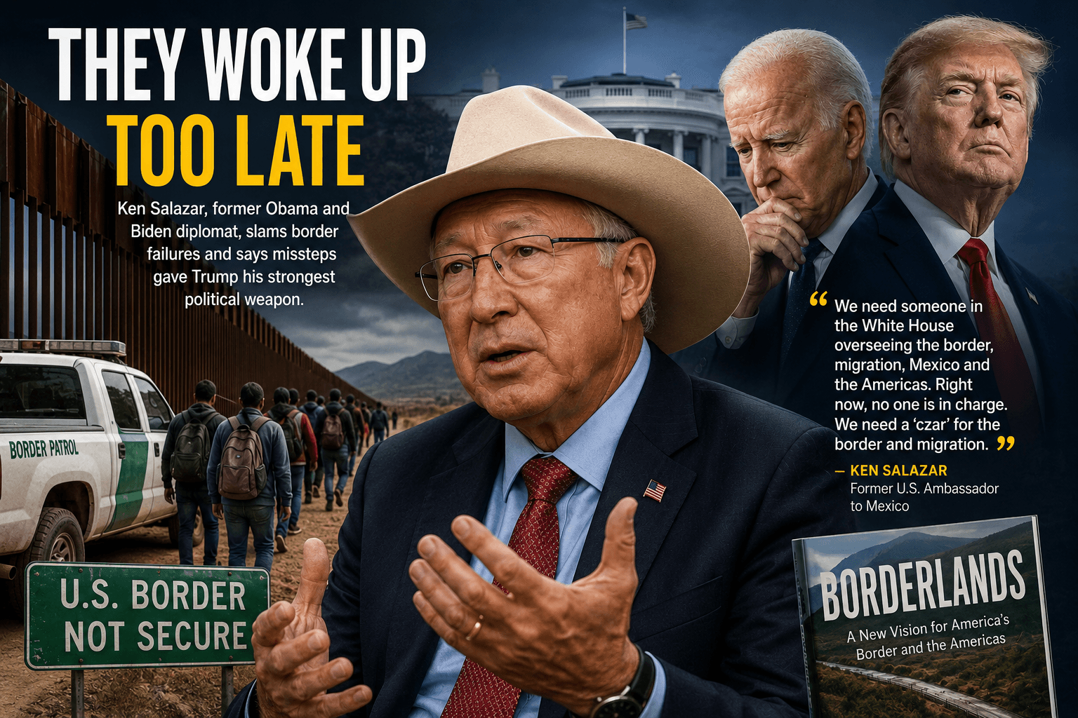 Ken Salazar Blasts Biden’s Border Failures: “They Woke Up Too Late”
