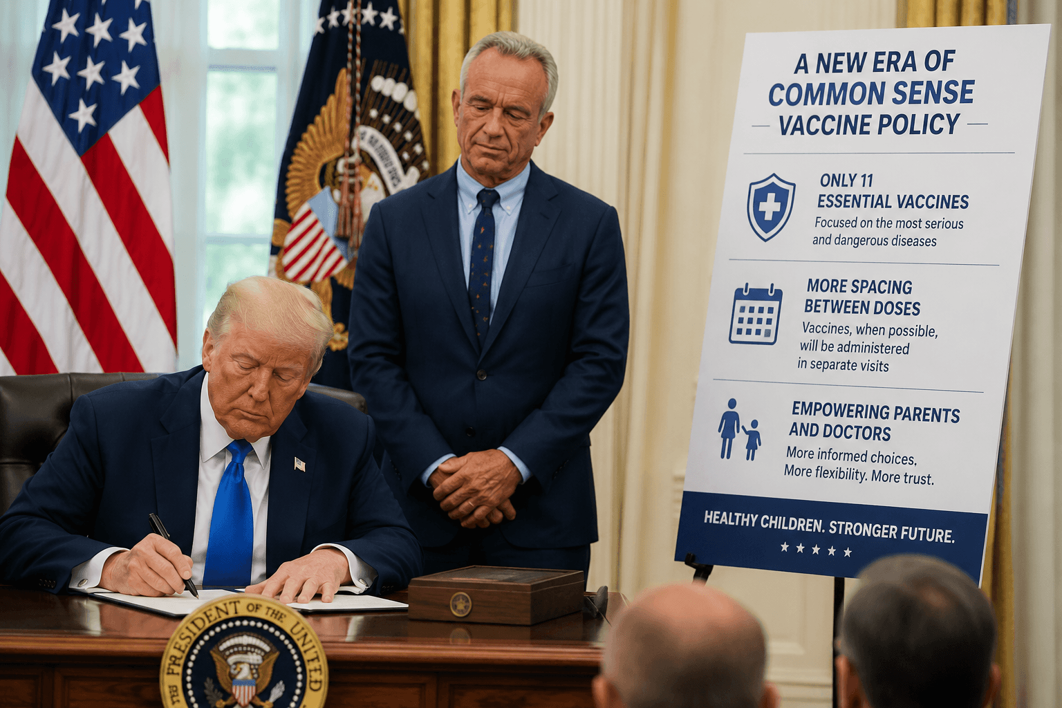 Trump Orders Major Changes to U.S. Childhood Vaccination Schedule