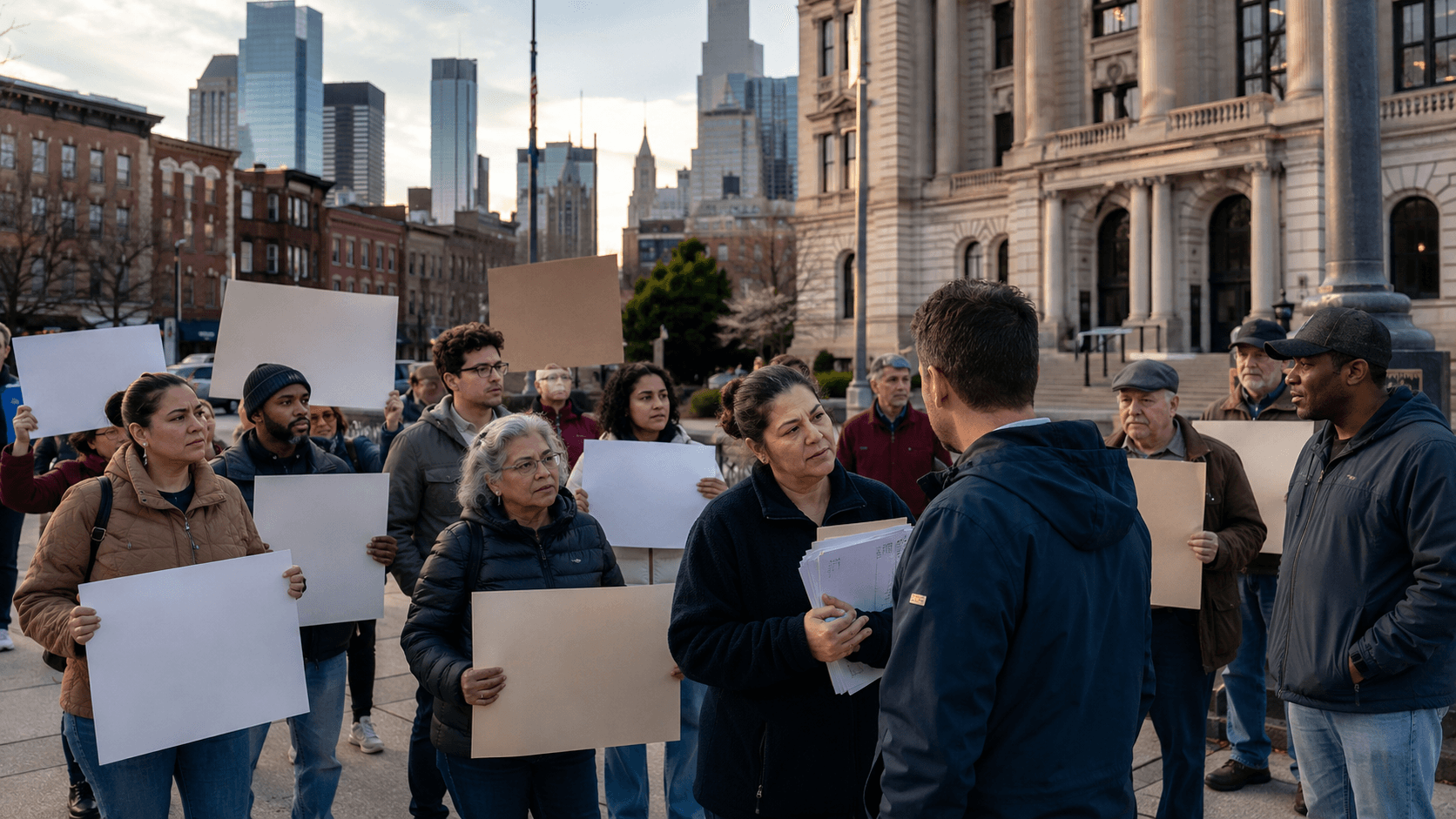 Propuesta de aumento tributario provoca protestas en Jersey City