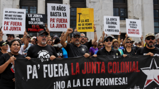 Protestas en Puerto Rico reclaman salida de la Junta de Supervisión Fiscal