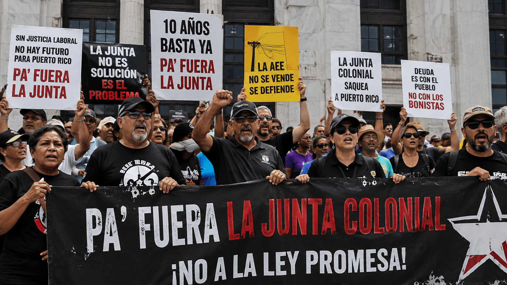 Protestas en Puerto Rico reclaman salida de la Junta de Supervisión Fiscal