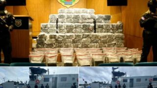 DNCD ocupa 1.3 toneladas de presunta cocaína frente a Baní