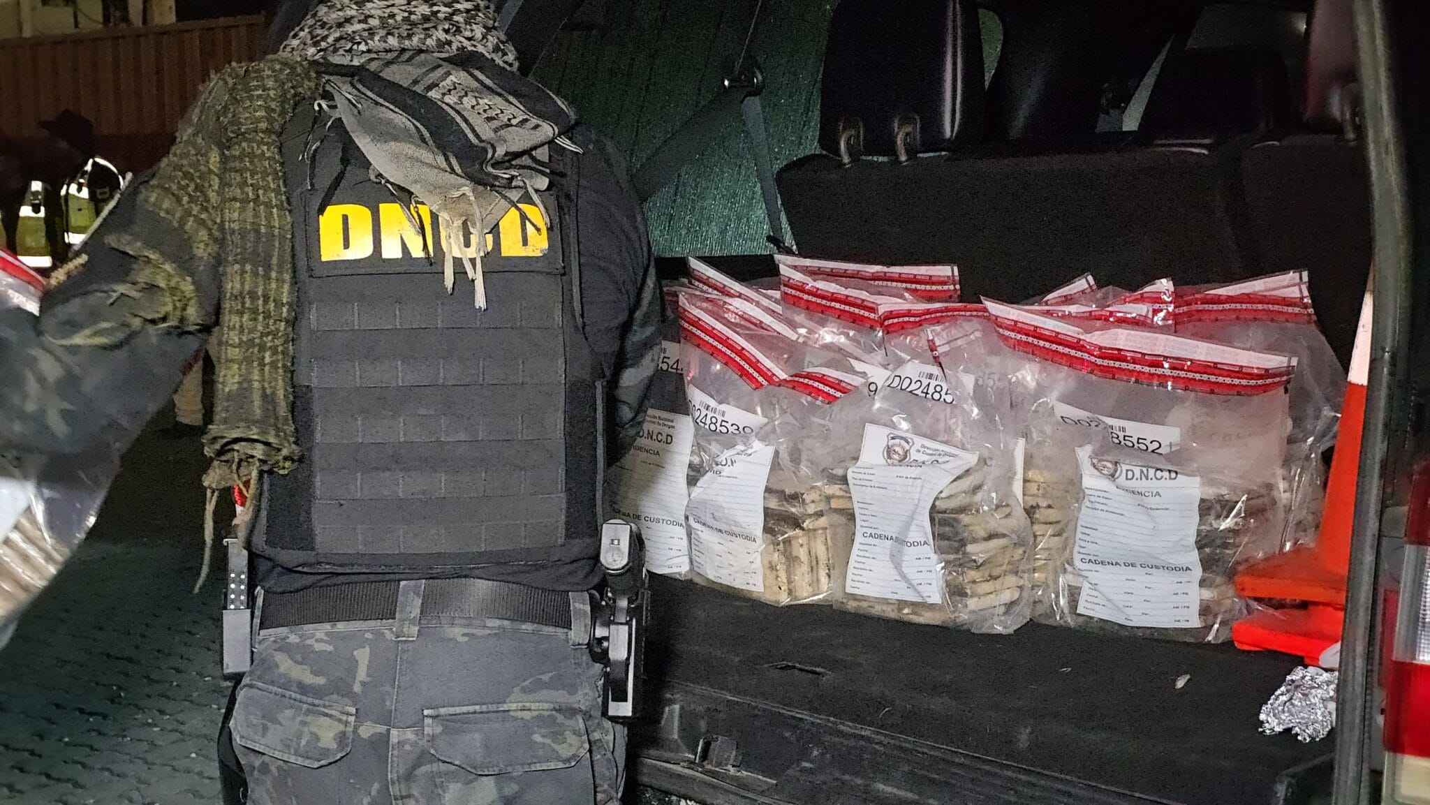 Atrapan en caucedo 321 paquetes de presunta cocaína en contenedor