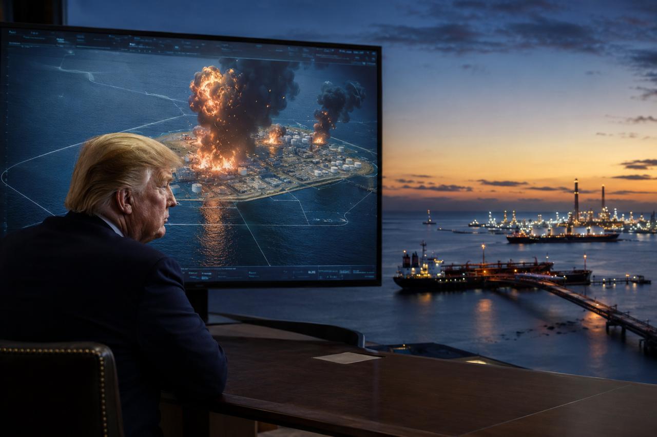 Trump agita amenaza contra isla petrolera iraní tras nueva escalada militar en Jordania