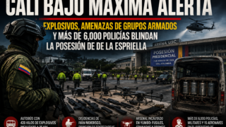 Cali bajo máxima alerta: explosivos, amenazas de grupos armados y más de 6,000 policías blindan la posesión de De la Espriella