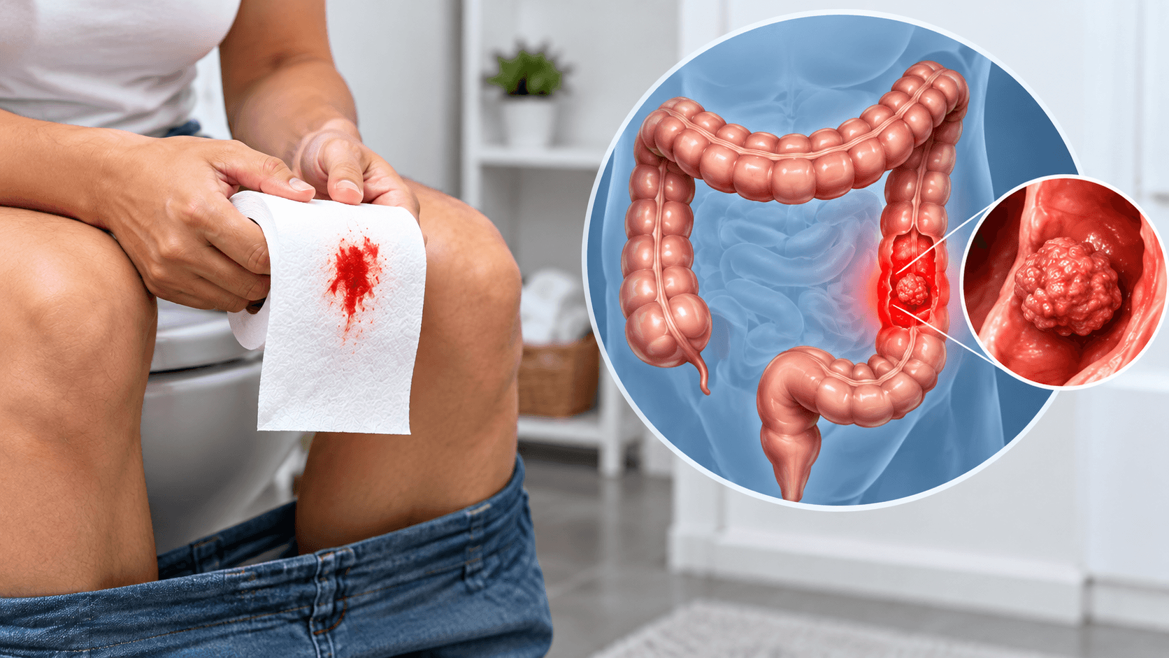 Sangre en las heces puede ser una señal de cáncer colorrectal