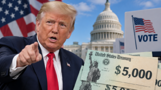 Trump asegura que estadounidenses recibirán cheques de $5,000 tras elecciones