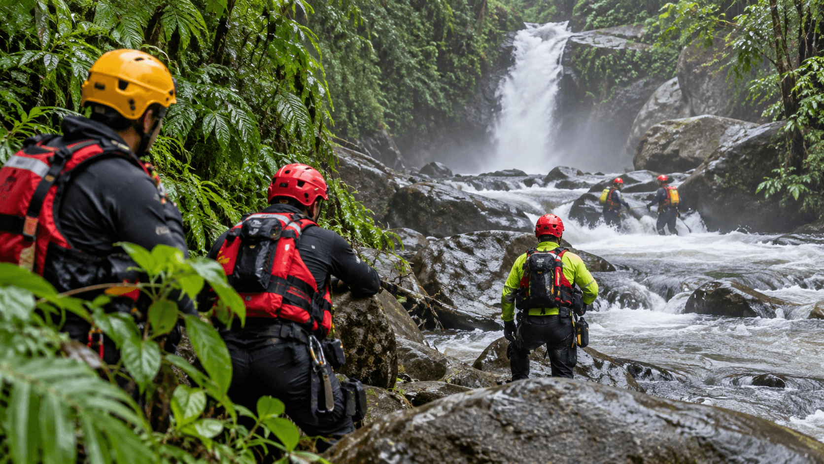 Rescatistas buscan a cuatro personas atrapadas en El Yunque