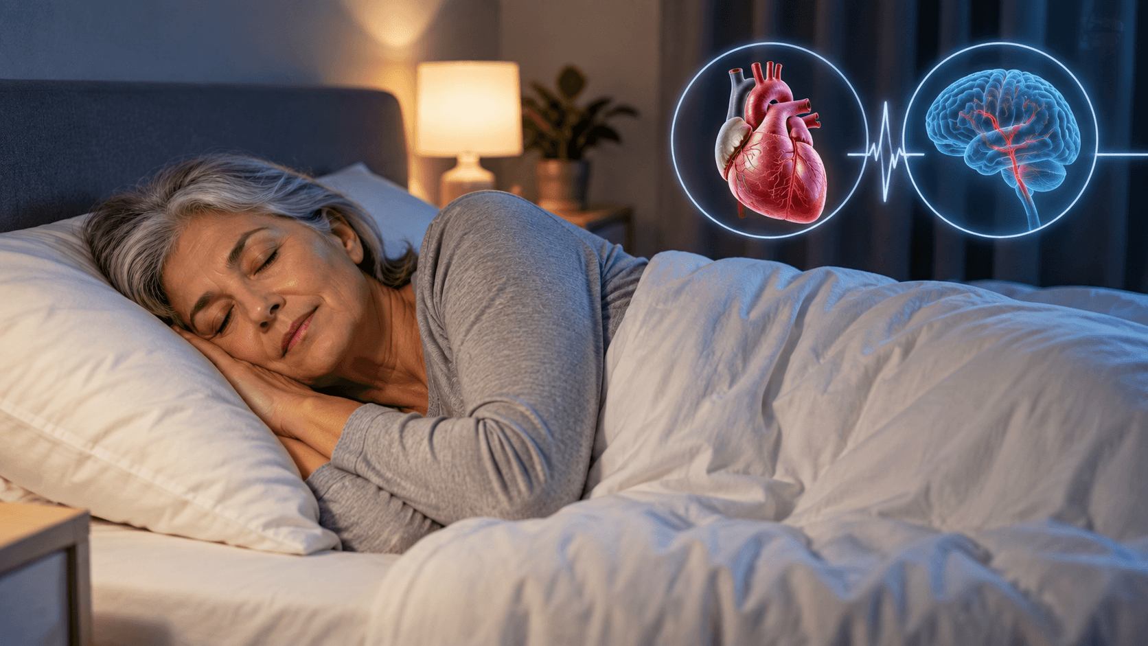 La postura al dormir puede influir en la salud, pero no evita un derrame cerebral