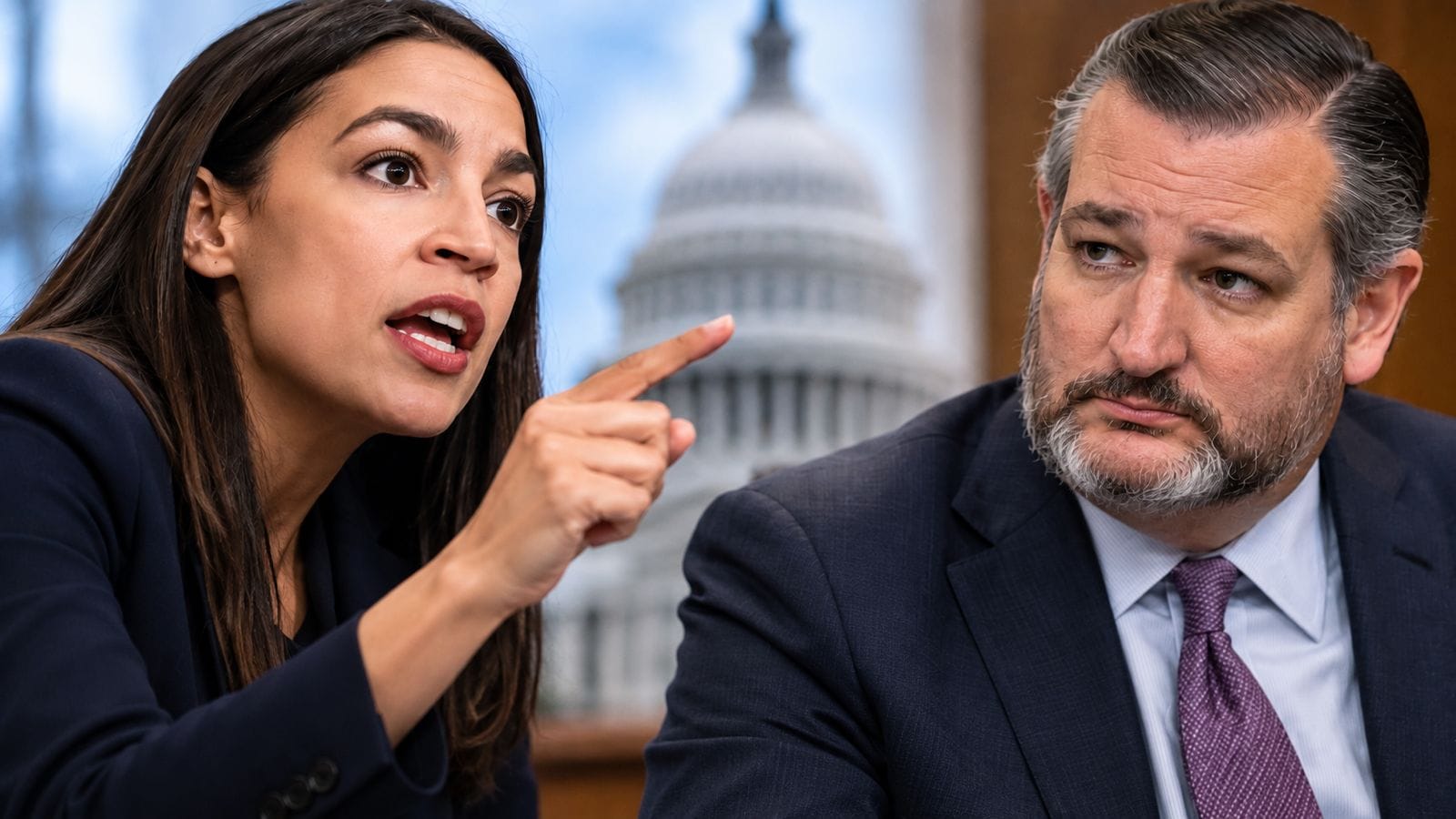 AOC responde a Ted Cruz tras ataque por su pasado como camarera y lo acusa de menospreciar a la clase trabajadora