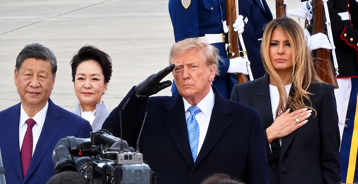 Trump recibe a Xi Jinping en la pista y convierte su llegada a Washington en un gesto diplomático inusual