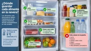 Estos alimentos no deberían guardarse en la puerta de la nevera