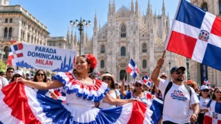 Cientos de dominicanos celebran su identidad y cultura en las calles de Milán