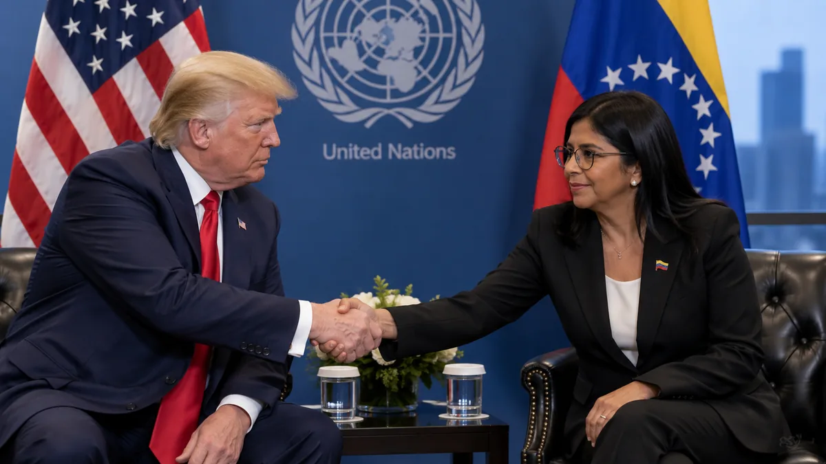 Trump y Delcy Rodríguez se reunirán por primera vez en Nueva York