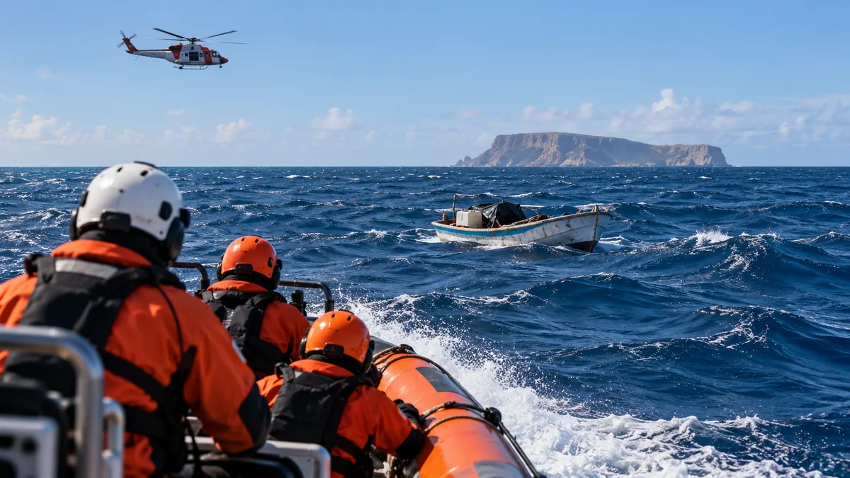 Rescatan a 40 personas y hallan dos fallecidos tras naufragio cerca de Puerto Rico