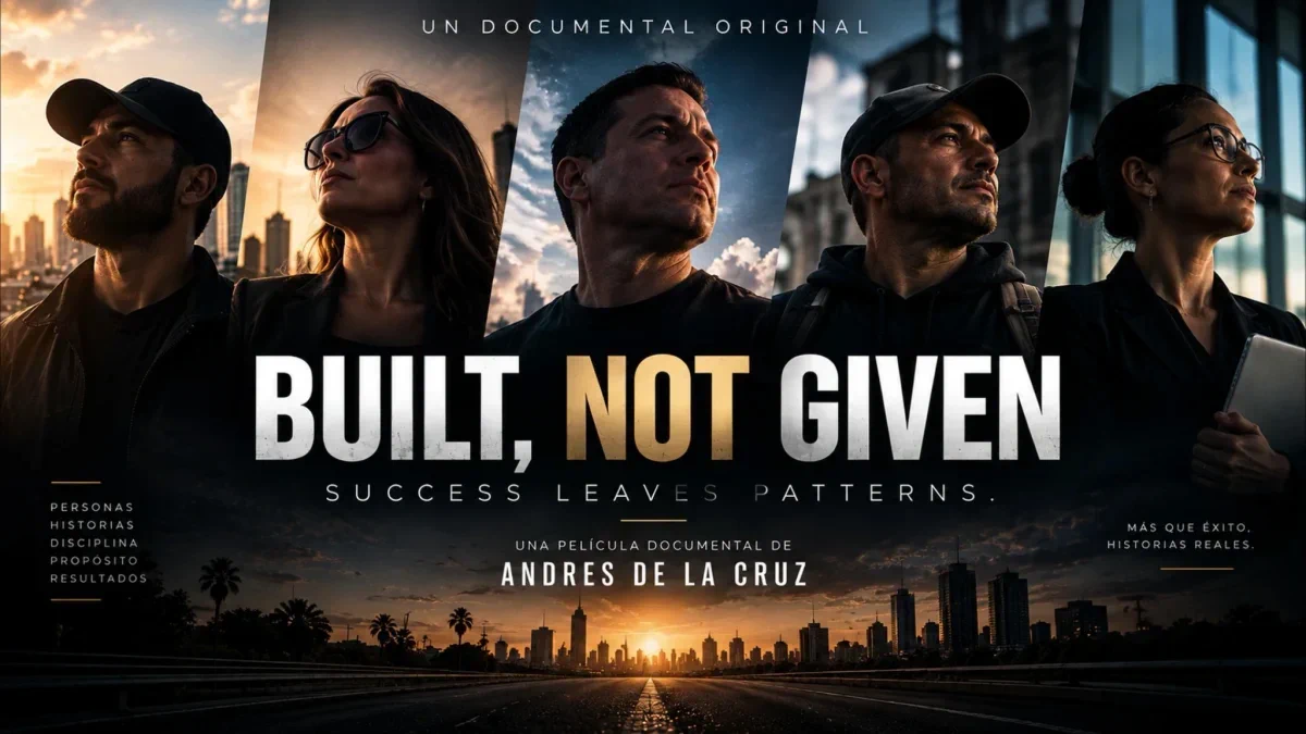 Andrés de la Cruz, estrena en Florida “BUILT, NOT GIVEN”, un documental sobre persistencia y nuevos comienzos en Estados Unidos