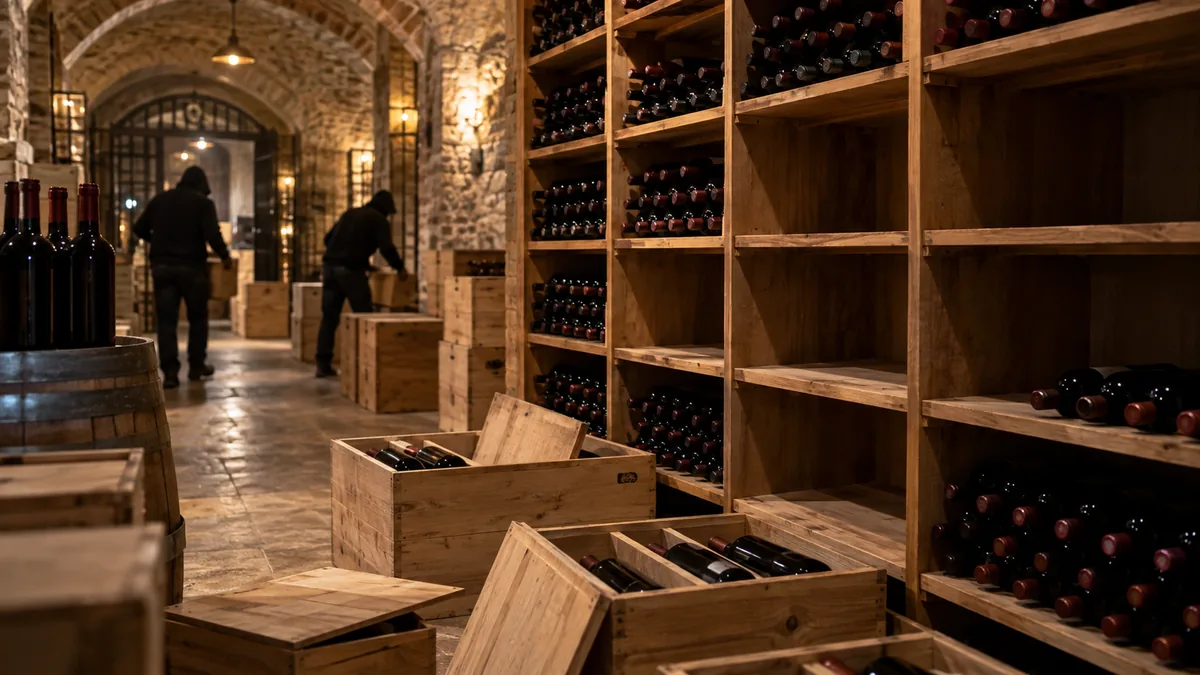 Roban 30,000 botellas de vino valoradas en cinco millones en Italia