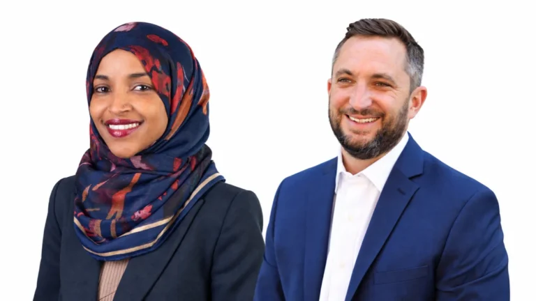 Esposo de Ilhan Omar encara a reporteros tras rumores de que ella salió de Estados Unidos