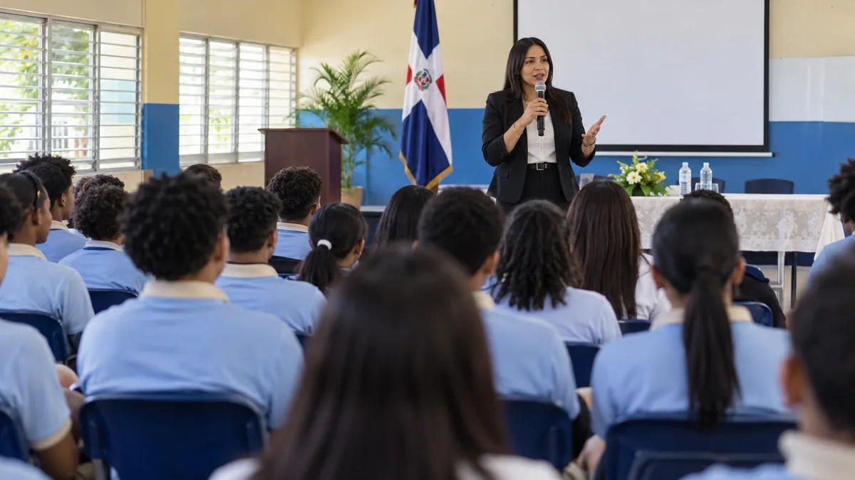 Yeni Berenice advierte a estudiantes que el bullying es delito