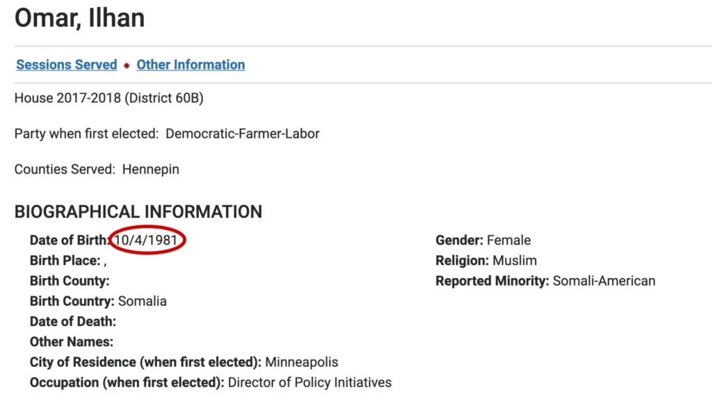La fecha de nacimiento de Ilhan Omar vuelve al centro de la investigación federal