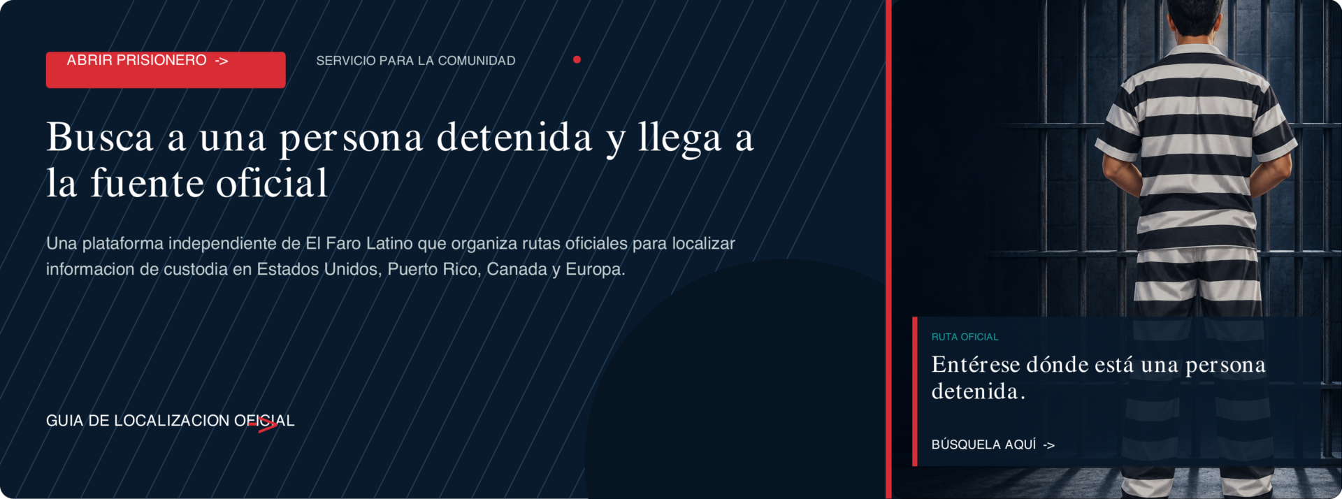 Busca a una persona detenida y llega a la fuente oficial